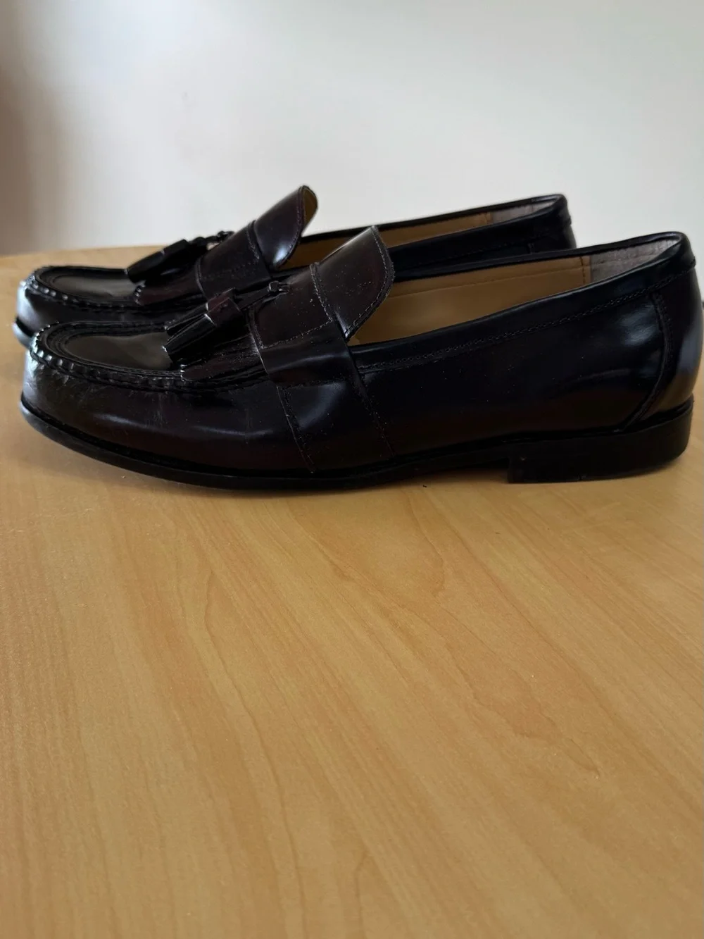 Nunn Bush Men's Tassel Kiltie Loafers in Burgundy